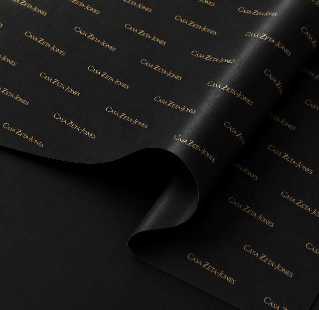 Printed Black Tissue Paper